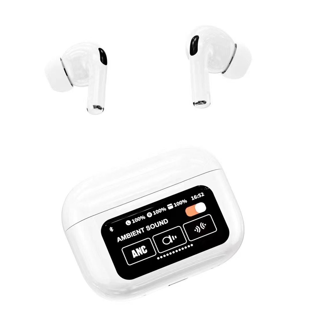 Touch Screen ANC Wireless Headset TWS Noise Cancelling Earbud Bluetooth Headphone 5.3 Long Battery life